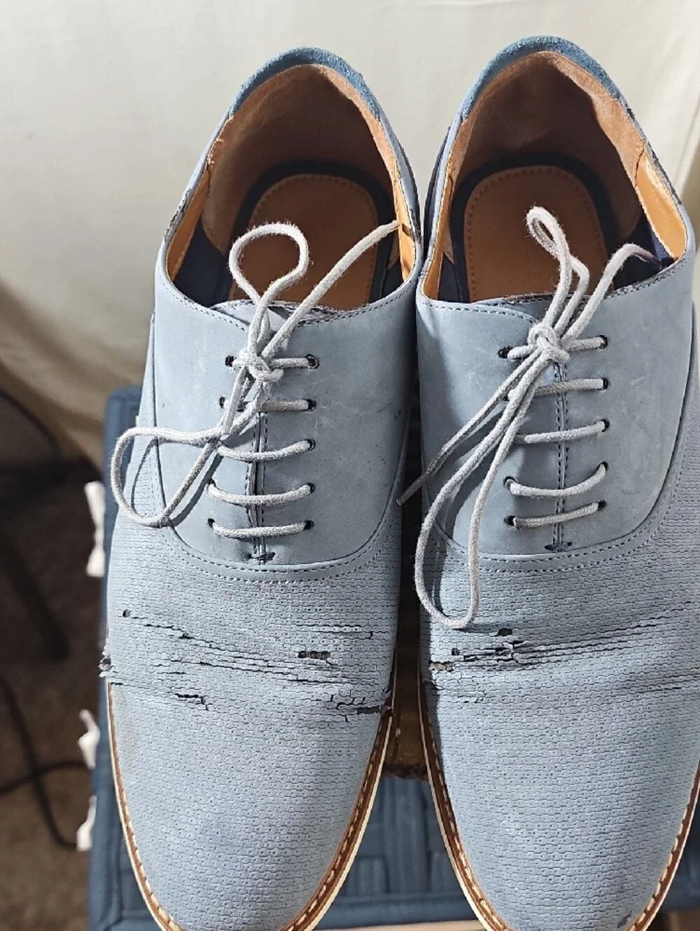 Call It Spring Men's Slate Blue Lace-Up Oxfords